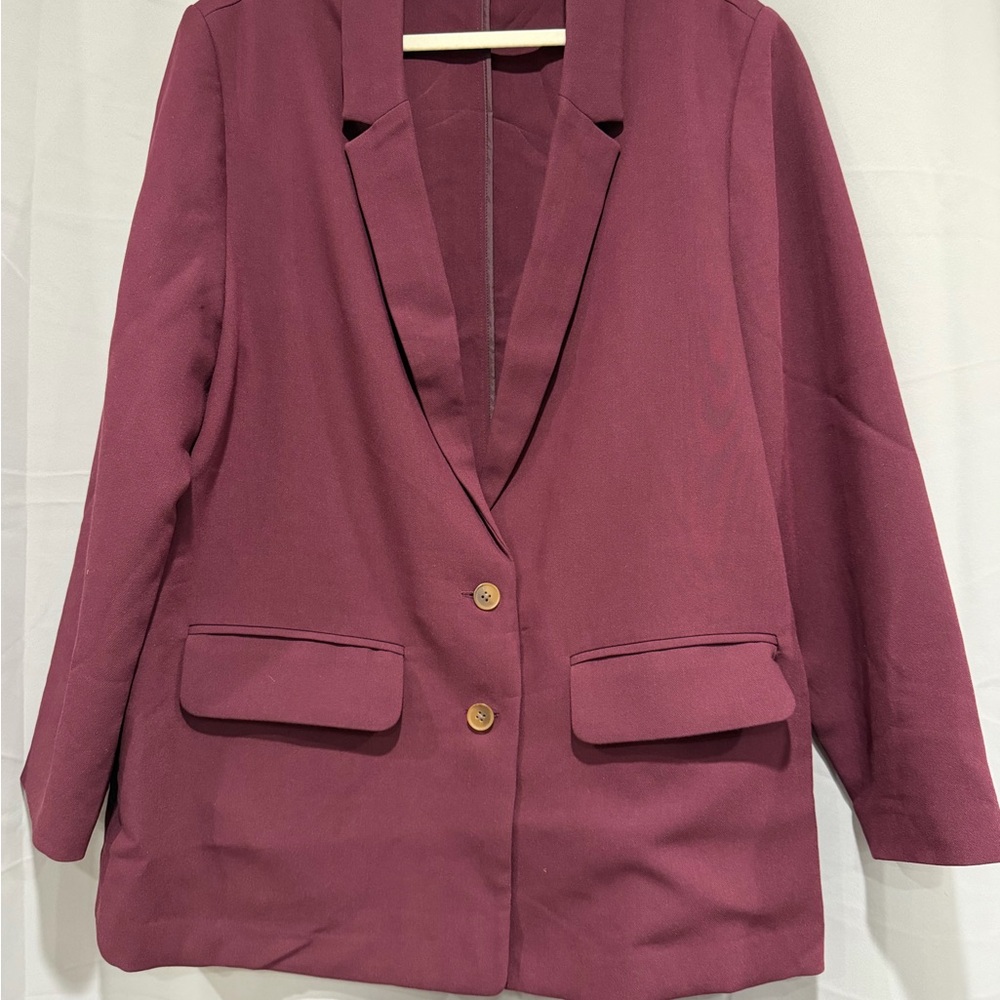NWOT Old Navy Deep Burgundy XL Women's Blazer
